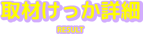 取材けっか詳細
